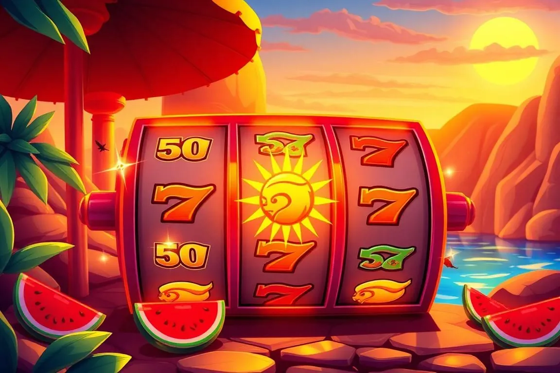 15 Paylines slots illustration