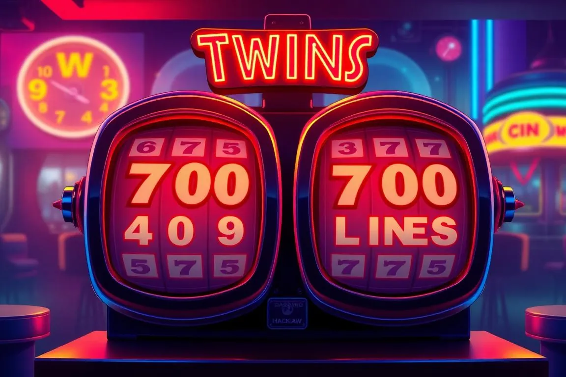 40 Paylines slots illustration