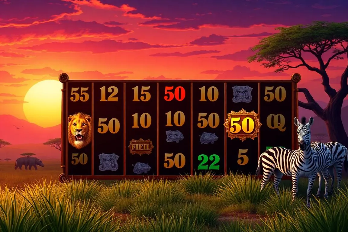 50 Paylines slots illustration