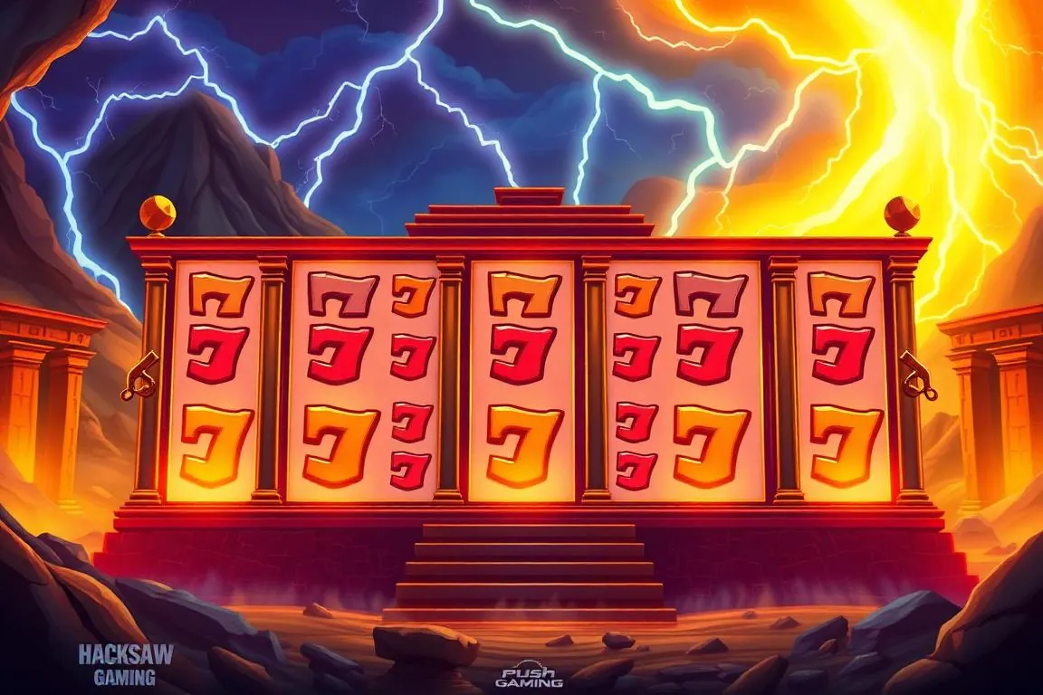 6 Reels slots illustration