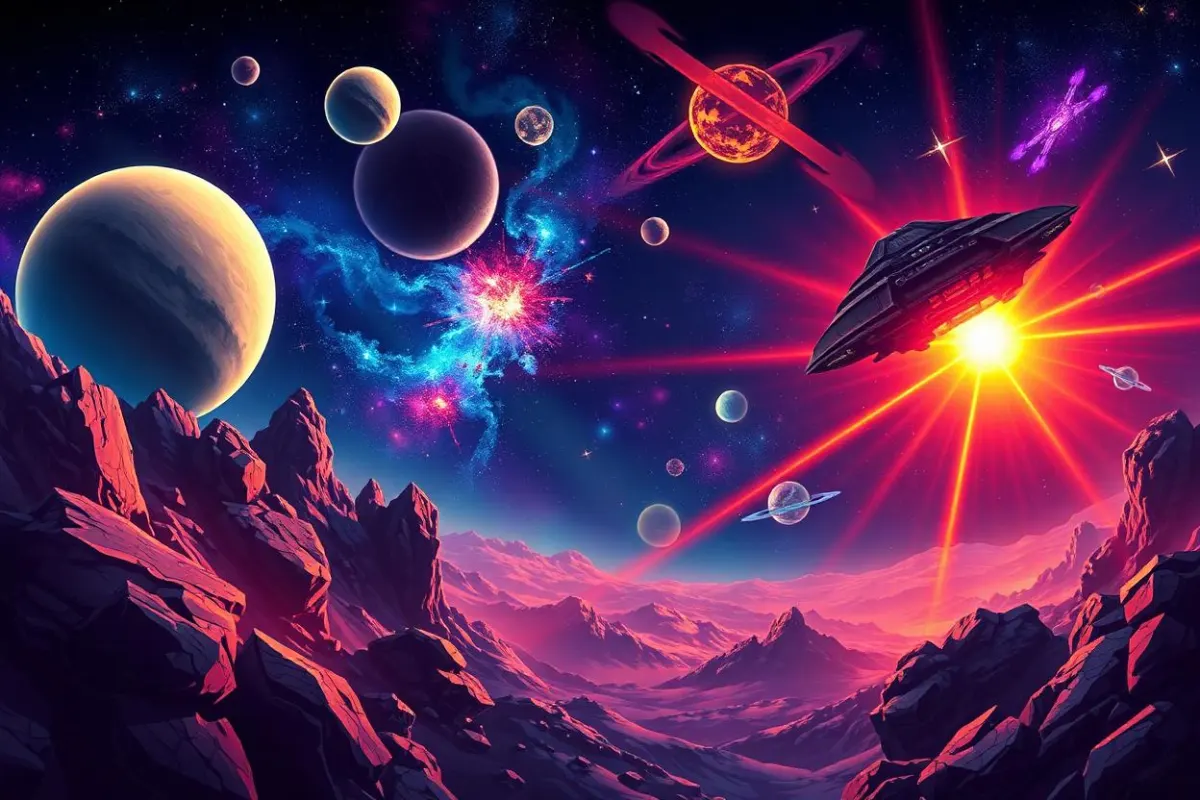 Space theme art