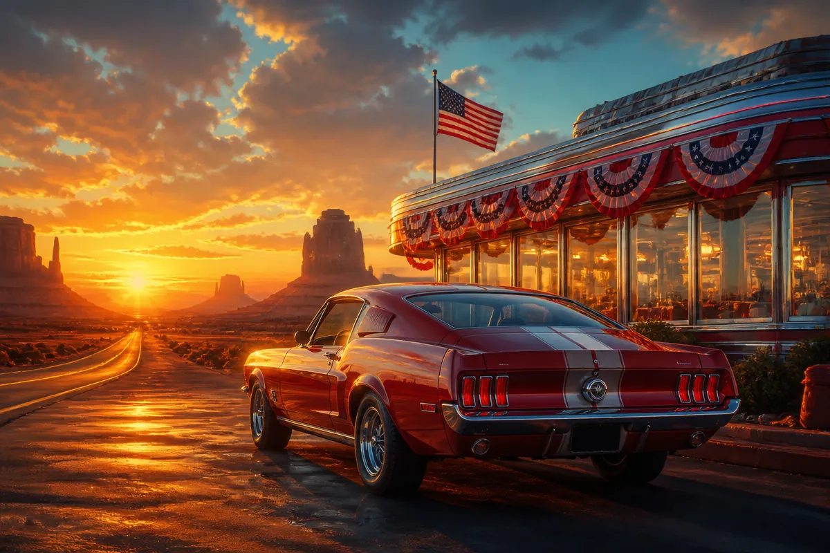 American / USA Slots theme art