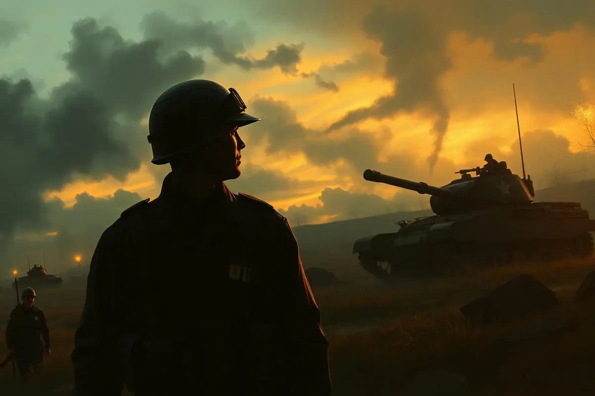 Military / War Slots theme art
