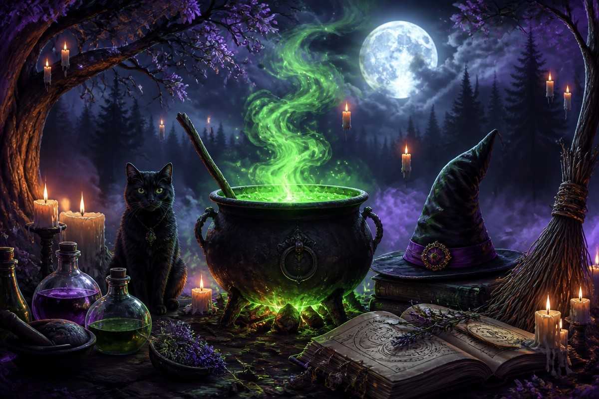 Witches Slots theme art